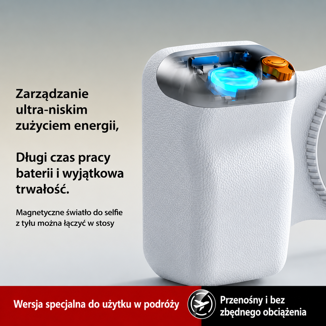 Magnetyczny uchwyt do telefonu w stylu DSLR – kompatybilny z iPhone i Android, ergonomiczny uchwyt, lekka konstrukcja