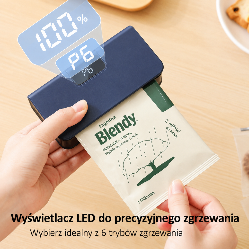 Przenośne Urządzenie do Zgrzewania Torebek – Mini Ręczna Zgrzewarka z Funkcją Cięcia
