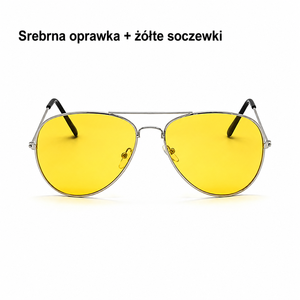 Okulary do Jazdy Nocnej 🌙🟡 VANLOOK | Żółte Soczewki UV400