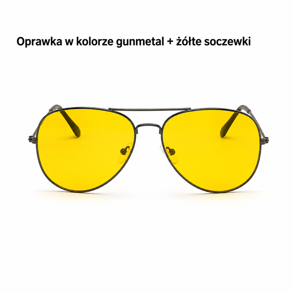 Okulary do Jazdy Nocnej 🌙🟡 VANLOOK | Żółte Soczewki UV400
