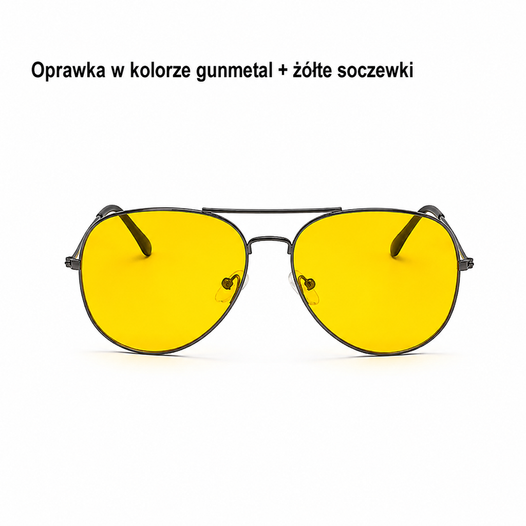 Okulary do Jazdy Nocnej 🌙🟡 VANLOOK | Żółte Soczewki UV400