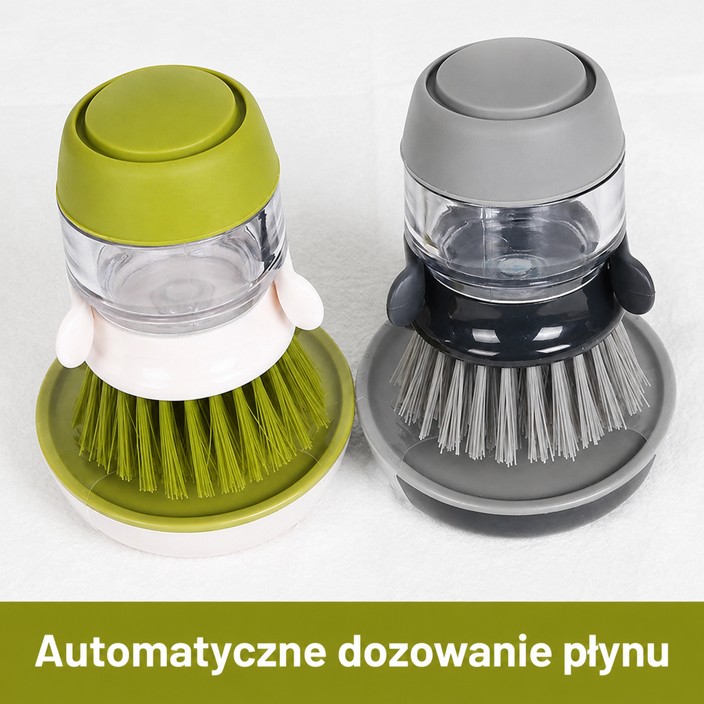 Szczotka do naczyń z dozownikiem mydła