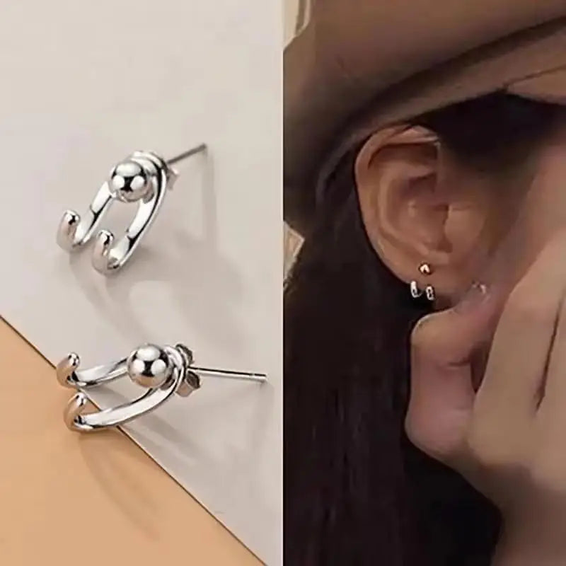 925 Silver Needle Korean Fashion Full Crystal Earrings For Women Jewelry 2026 Trending New Geometric Flower Stud Earrings Brinco