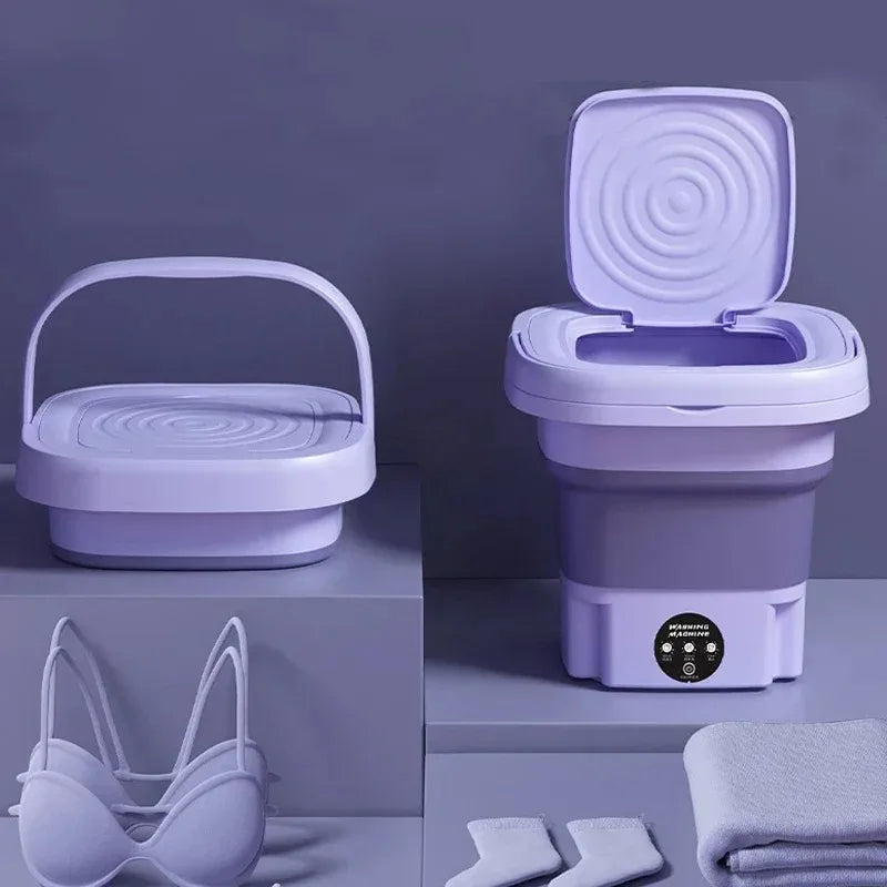 Mini Pralka Przenośna 8L – Czyste Skarpety i Bielizna w 15 Minut