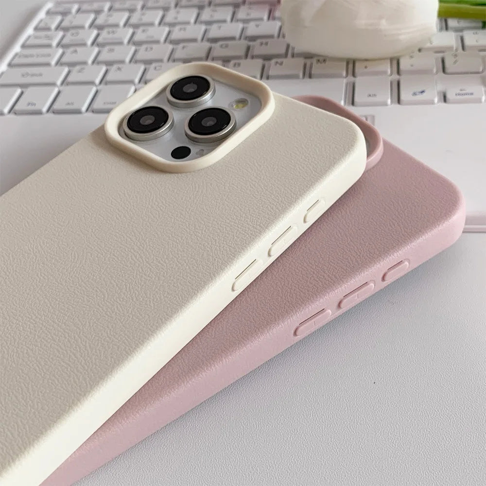 Etui Skórzane na iPhone 📱💠 Caynes | TPU Ochrona