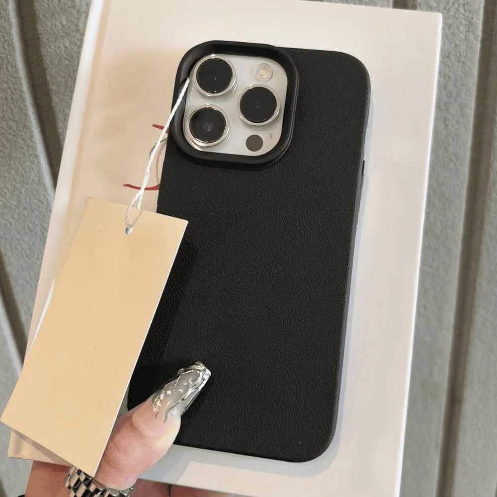 Etui Skórzane na iPhone 📱💠 Caynes | TPU Ochrona