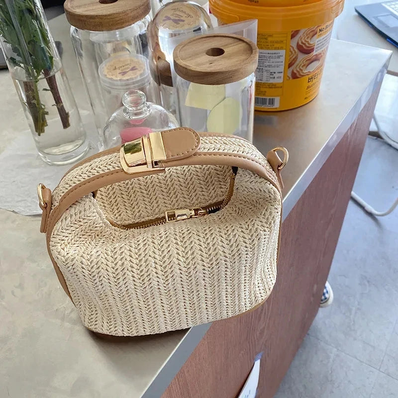 Torebka Słomiana Boho 🌾💛 Yogodlns | Wiadro Lato