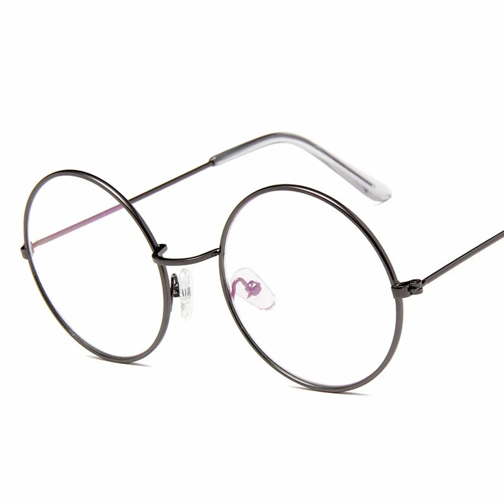 Okrągłe okulary przeciwsłoneczne damskie – lustrzane, metalowa oprawka UV400