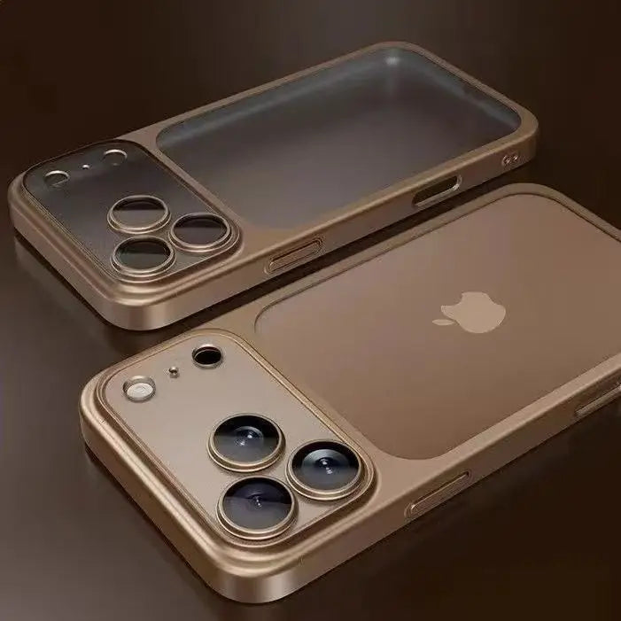 Luksusowe matowe etui na telefon z powłoką galwaniczną do iPhone 17 Air 16 15 14 13 ProMax z folią ochronną na obiektyw aparatu – antypoślizgowe, odporne na wstrząsy