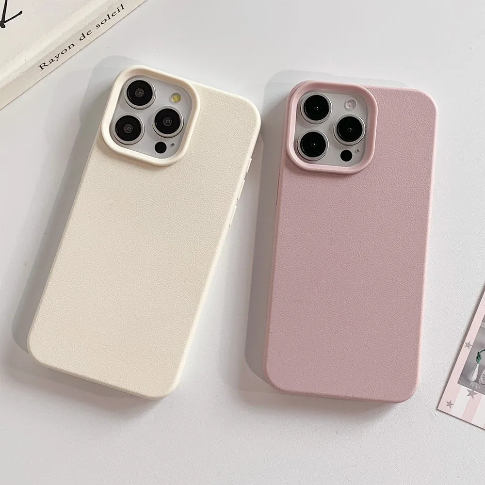 Etui Skórzane na iPhone 📱💠 Caynes | TPU Ochrona