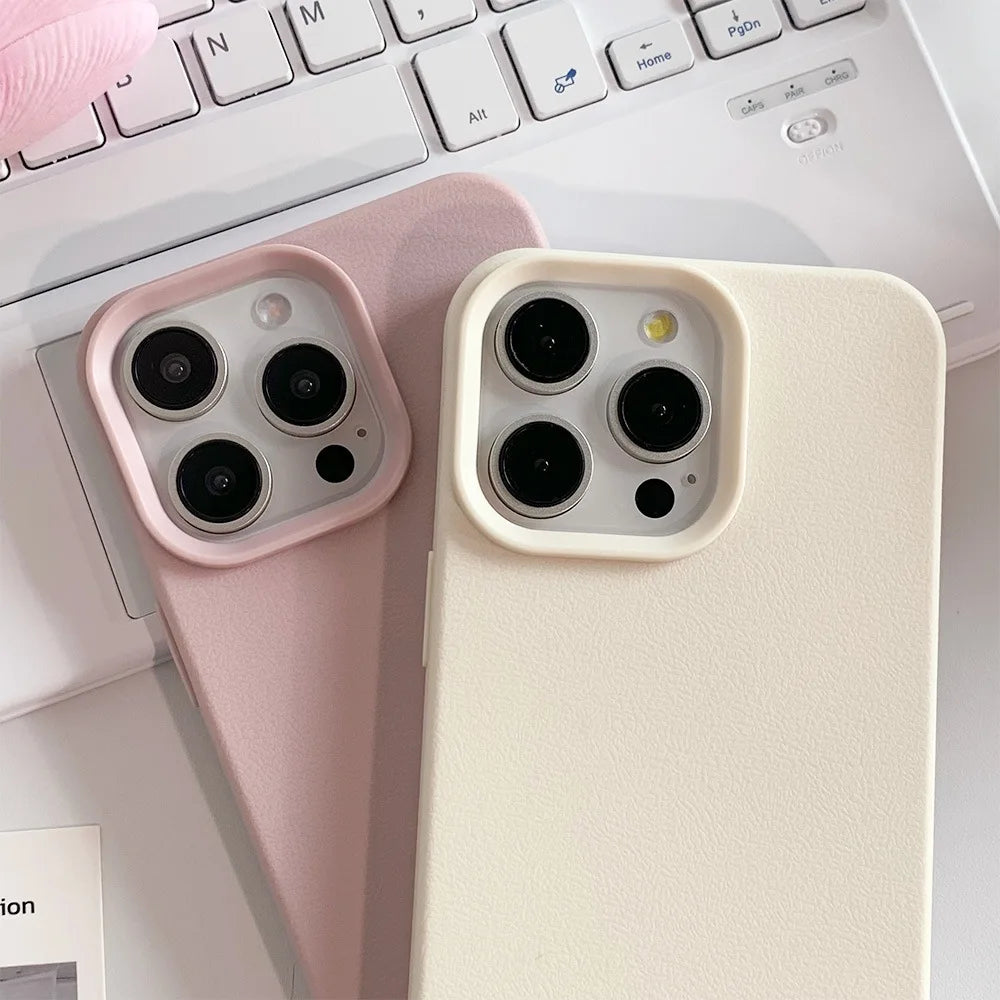 Etui Skórzane na iPhone 📱💠 Caynes | TPU Ochrona