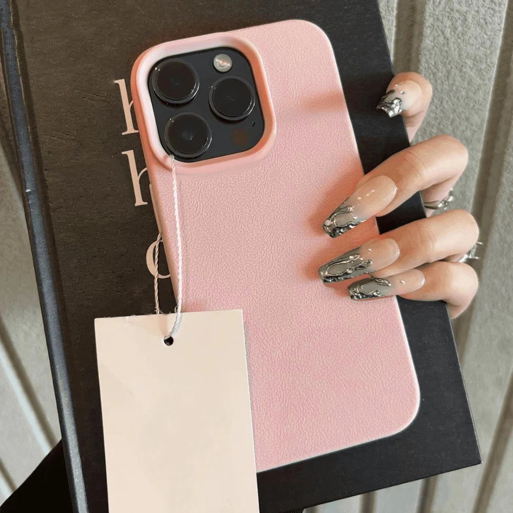 Etui Skórzane na iPhone 📱💠 Caynes | TPU Ochrona