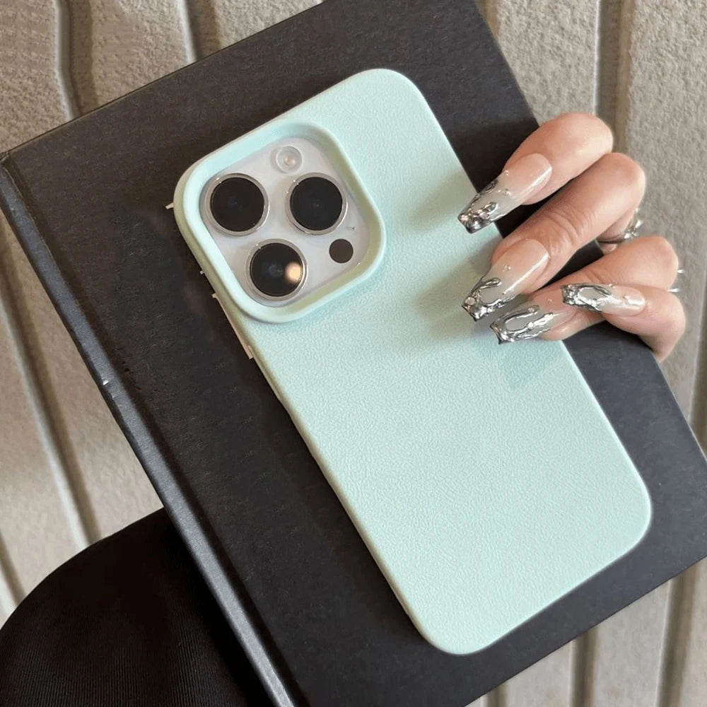 Etui Skórzane na iPhone 📱💠 Caynes | TPU Ochrona