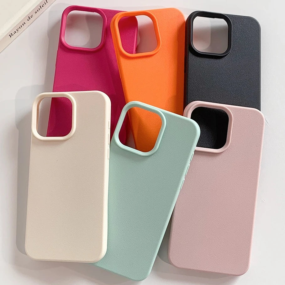 Etui Skórzane na iPhone 📱💠 Caynes | TPU Ochrona
