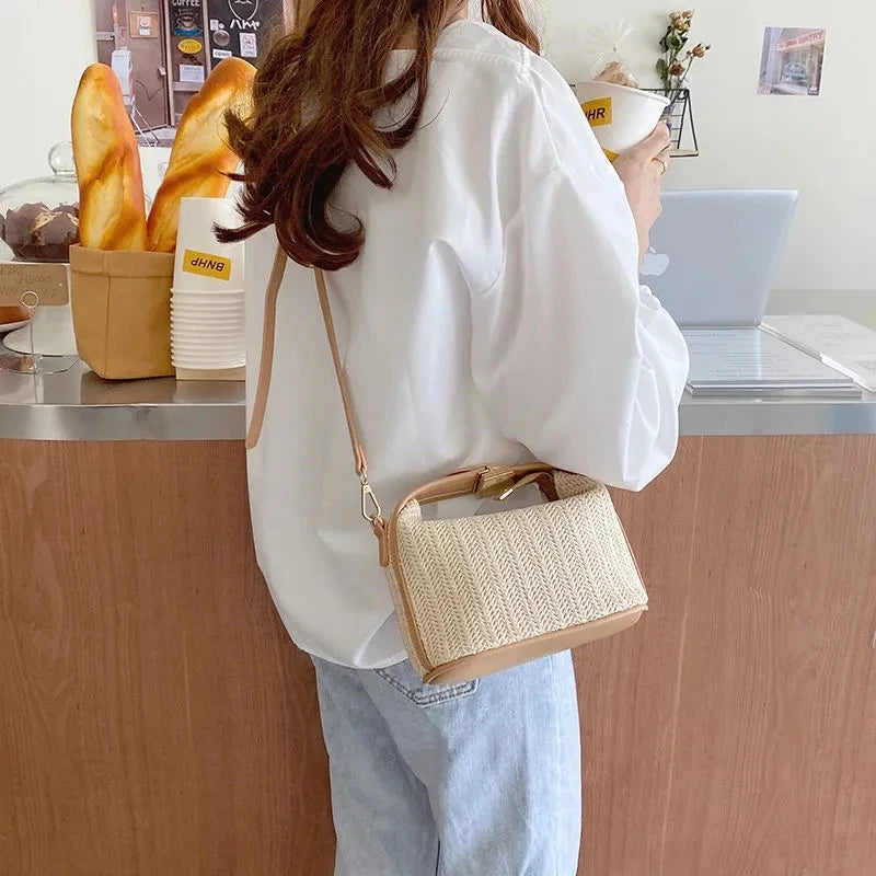 Torebka Słomiana Boho 🌾💛 Yogodlns | Wiadro Lato